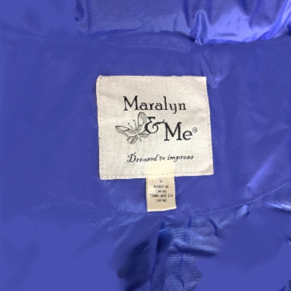 Maralyn & Me Vibrant Blue Puffer Jacket - Picture 6 of 6